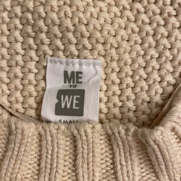 Me to We Cream Cropped Sweater - Small - Picture 3 of 4